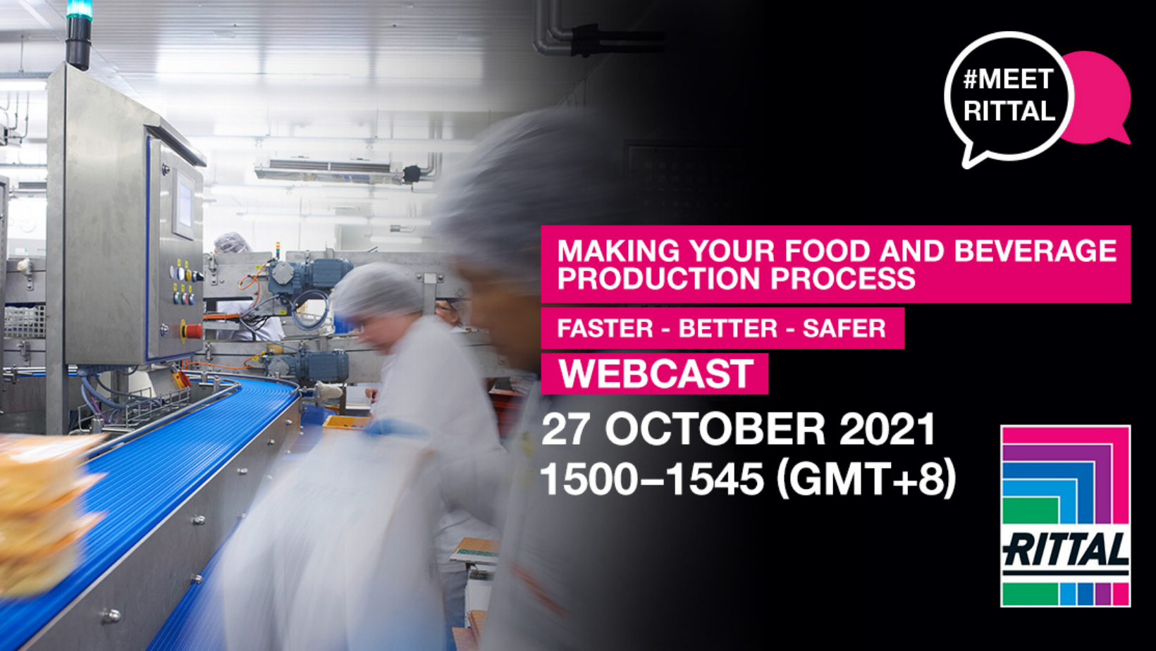 20211015 Making your Food & Beverage Process FASTER-BETTER-SAFER Webcast from RITTAL Picture